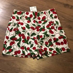 2/$20 High Waist Cherry Print Shorts